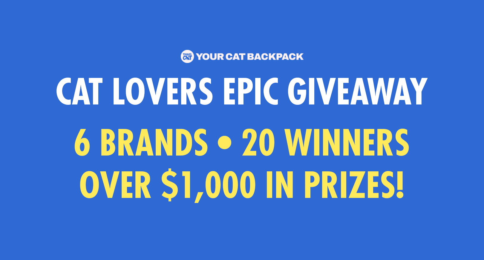 Cat Lovers Epic Giveaway!