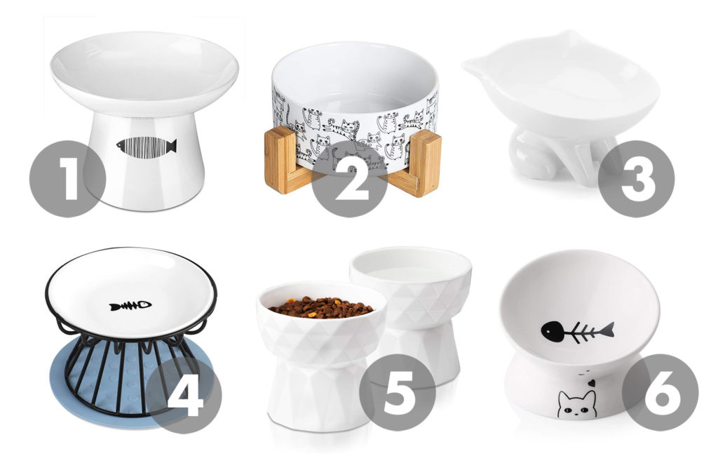 Raised Ceramic Feeding Dishes for Cats • hauspanther