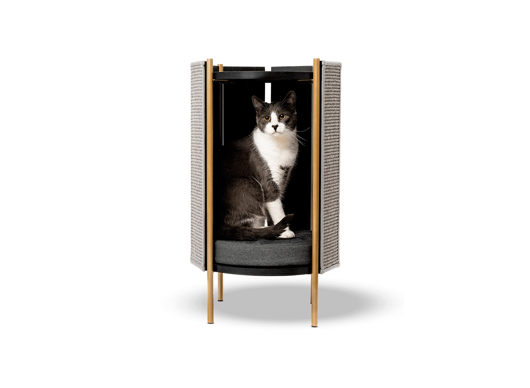 Cat Silo Multifunctional Scratcher, Hideaway & Side Table • hauspanther