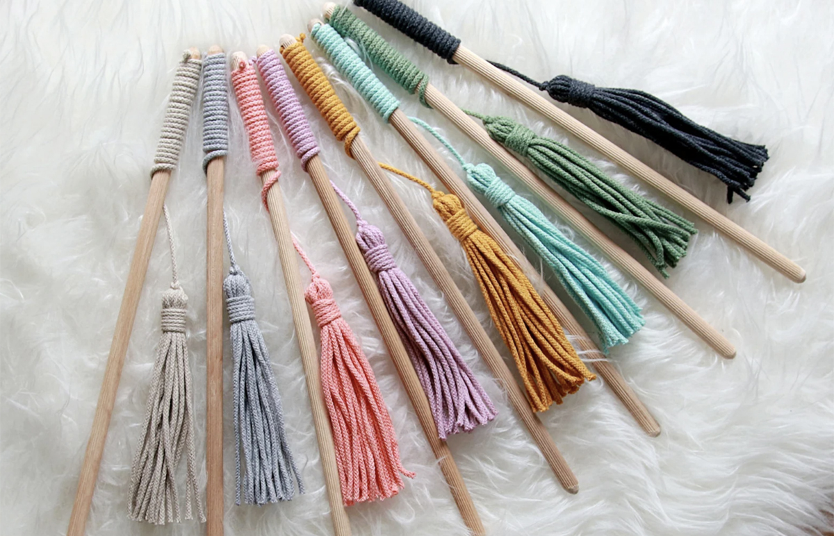Meow Loop Meow Loops Flying Fringes Handmade Cat Teaser Toys • hauspanther