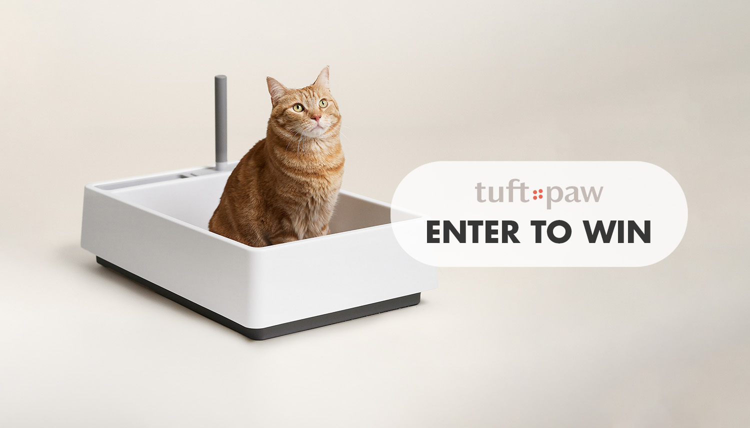 Tuft Box Enter to Win a Cove Modern Litter Box from Tuft+Paw