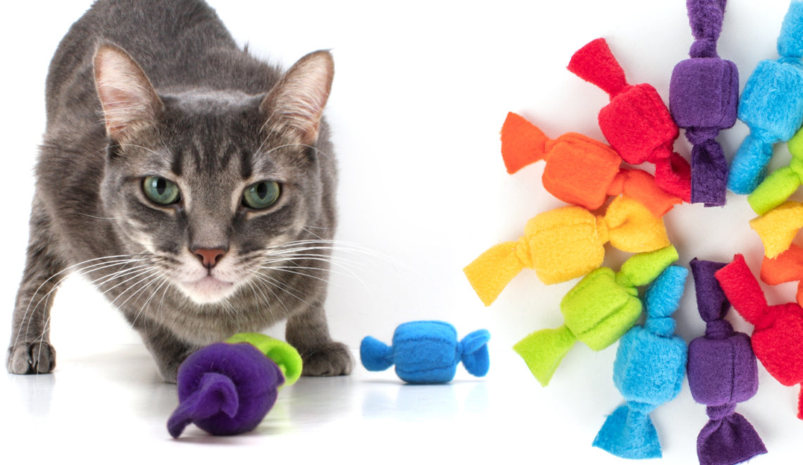 Rainbow Collection Taffy Roll Cat Toys