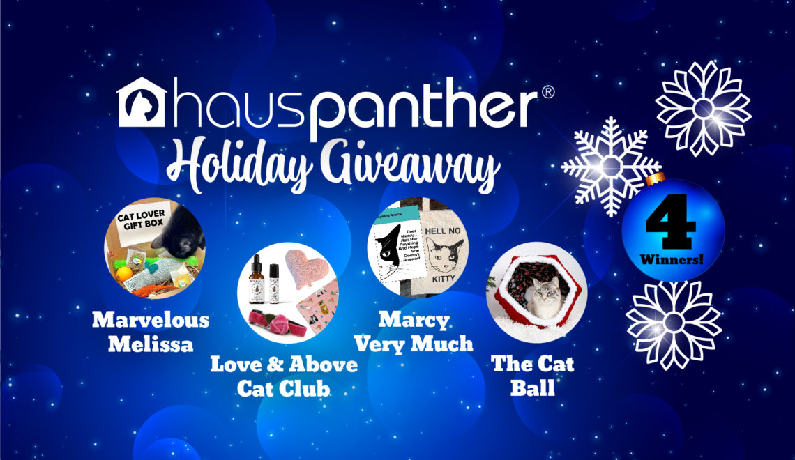 ENDED Holiday Giveaway! Enter to Win Prizes from Marvelous Melissa, Love & Above Cat Club, Marcy Very Much & The Cat Ball!