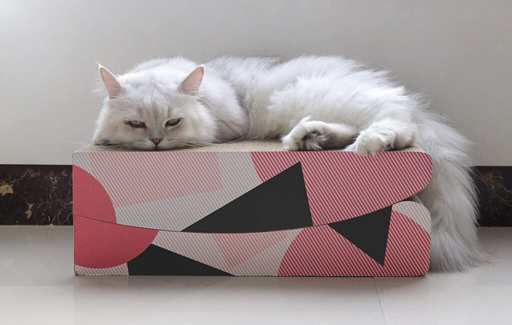 Simple Cardboard Cat Scratchers with Fresh New Designs • hauspanther