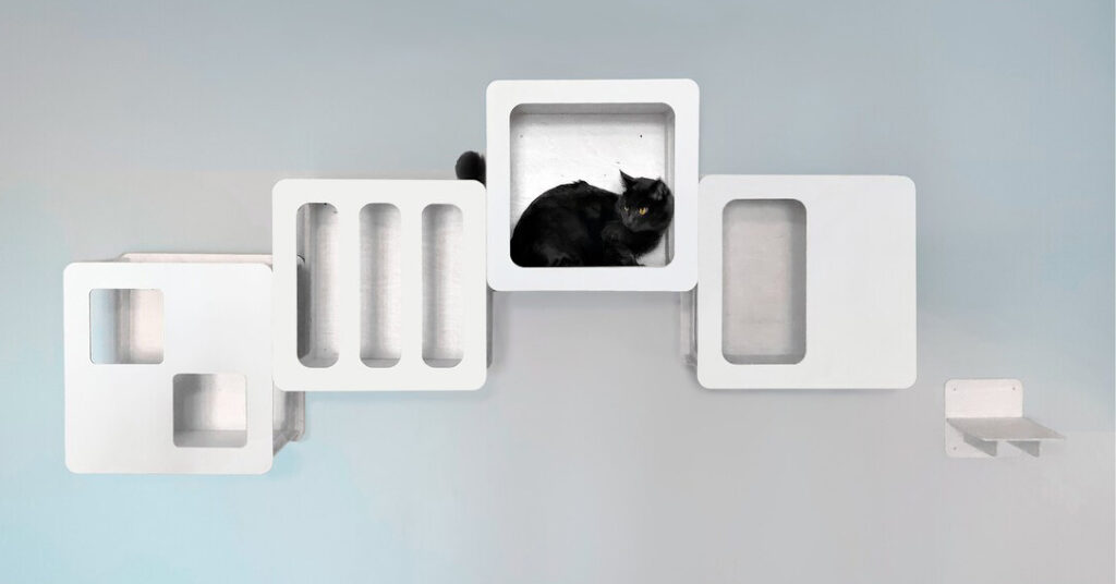 Modern Cat Climbing Boxes with Modular Design • hauspanther