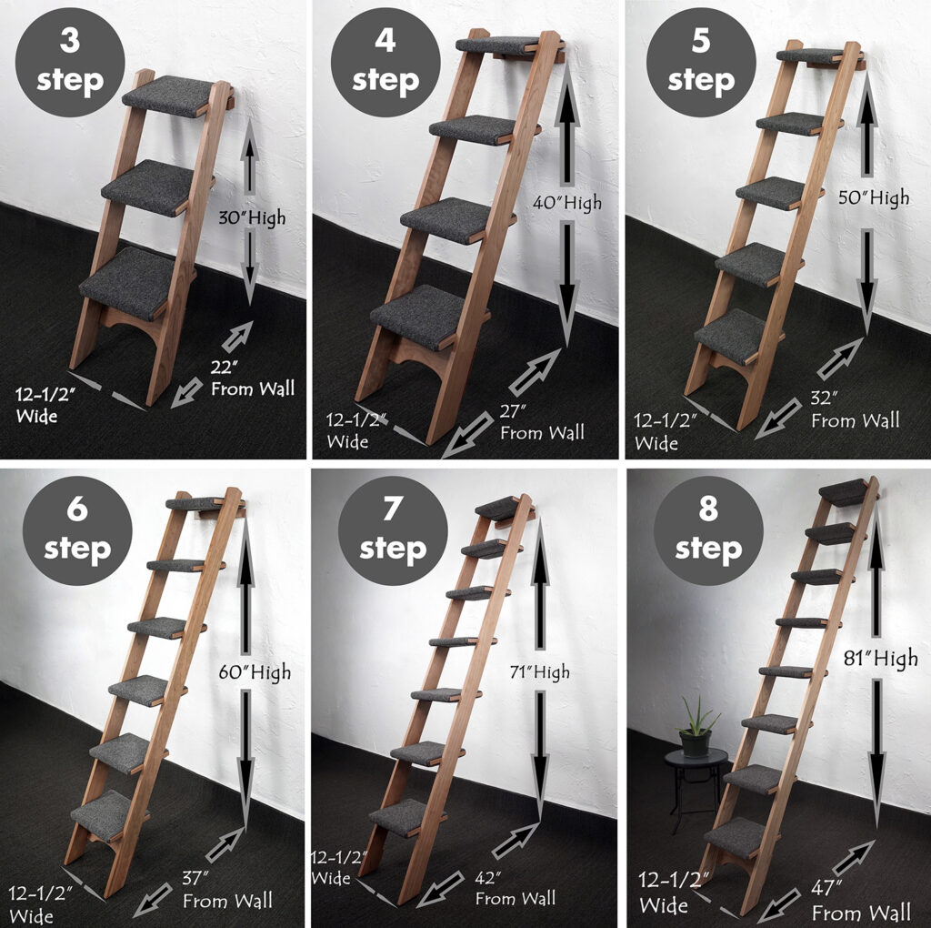 Special Holiday Savings on New Cherry Hardwood Cat Ladders • hauspanther
