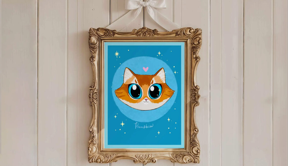 Unique Custom Cat Portraits by Zoe McCartney