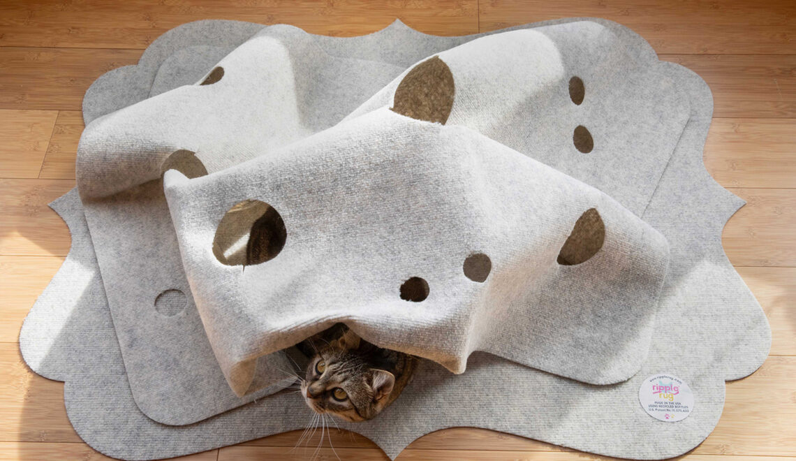 The Ripple Rug Cat Activity Mat