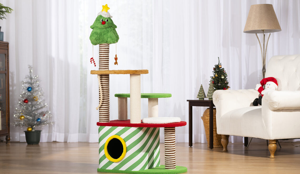 Festive Cat Towers & Holiday Hideaways Your Kitty Will Love
