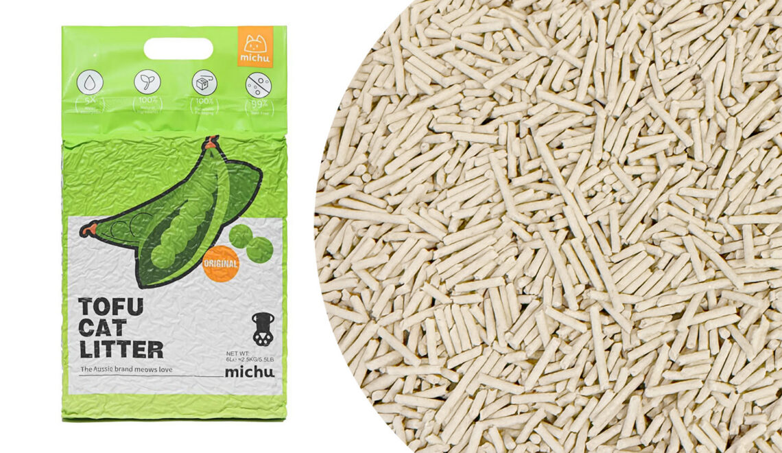 A Cleaner, Greener Litter Box with Michu Natural Unscented Tofu Cat Litter